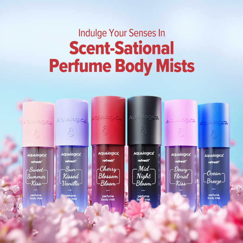 Refresh+ Cherry Blossom Bloom Perfume Body Mist-Long Lasting Fragrance for All Skin Types