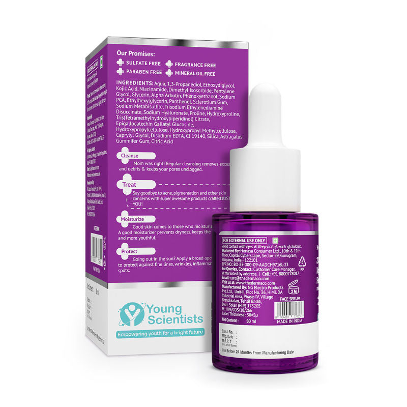 2% Kojic Acid Face Serum for Dark spots reduction, Pigmentation & Blemishes