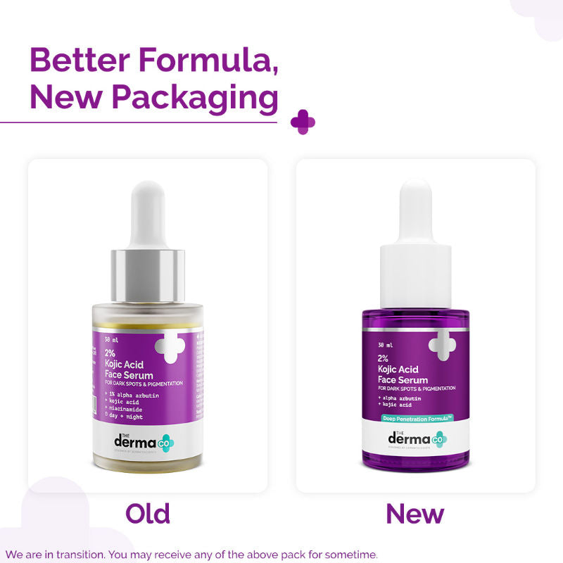 2% Kojic Acid Face Serum for Dark spots reduction, Pigmentation & Blemishes
