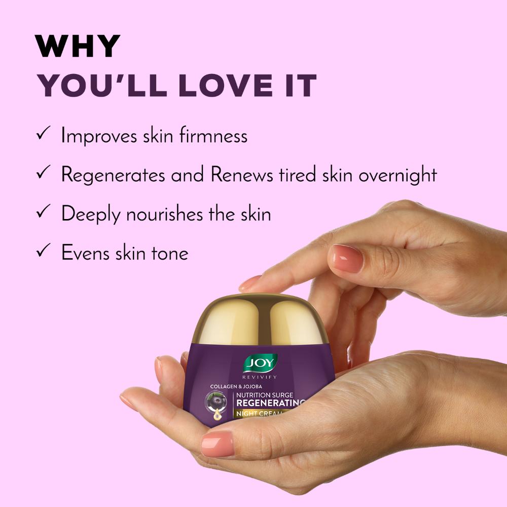 Night Cream with Collagen, Jojoba, Shea Butter & Gotu Kola For Overnight Skin Repair