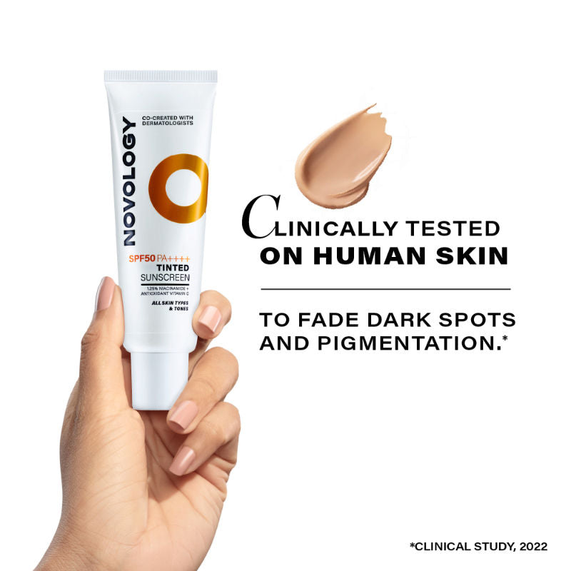 SPF 50 PA++++ Tinted Sunscreen For Pigmentation, For All Skin Types, Natural Finish