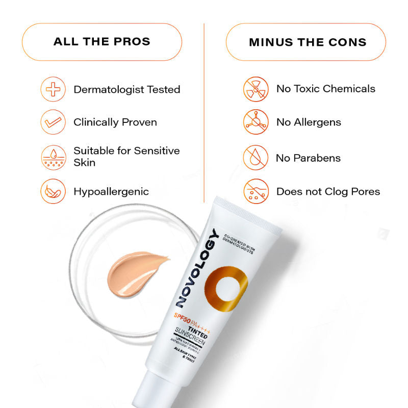 SPF 50 PA++++ Tinted Sunscreen For Pigmentation, For All Skin Types, Natural Finish