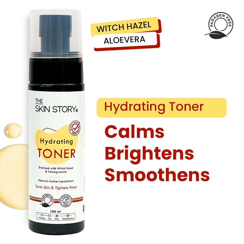 Water-like Hydrating Face Toner For Oily Acne Prone Skin With AloeVera Tightens Pores