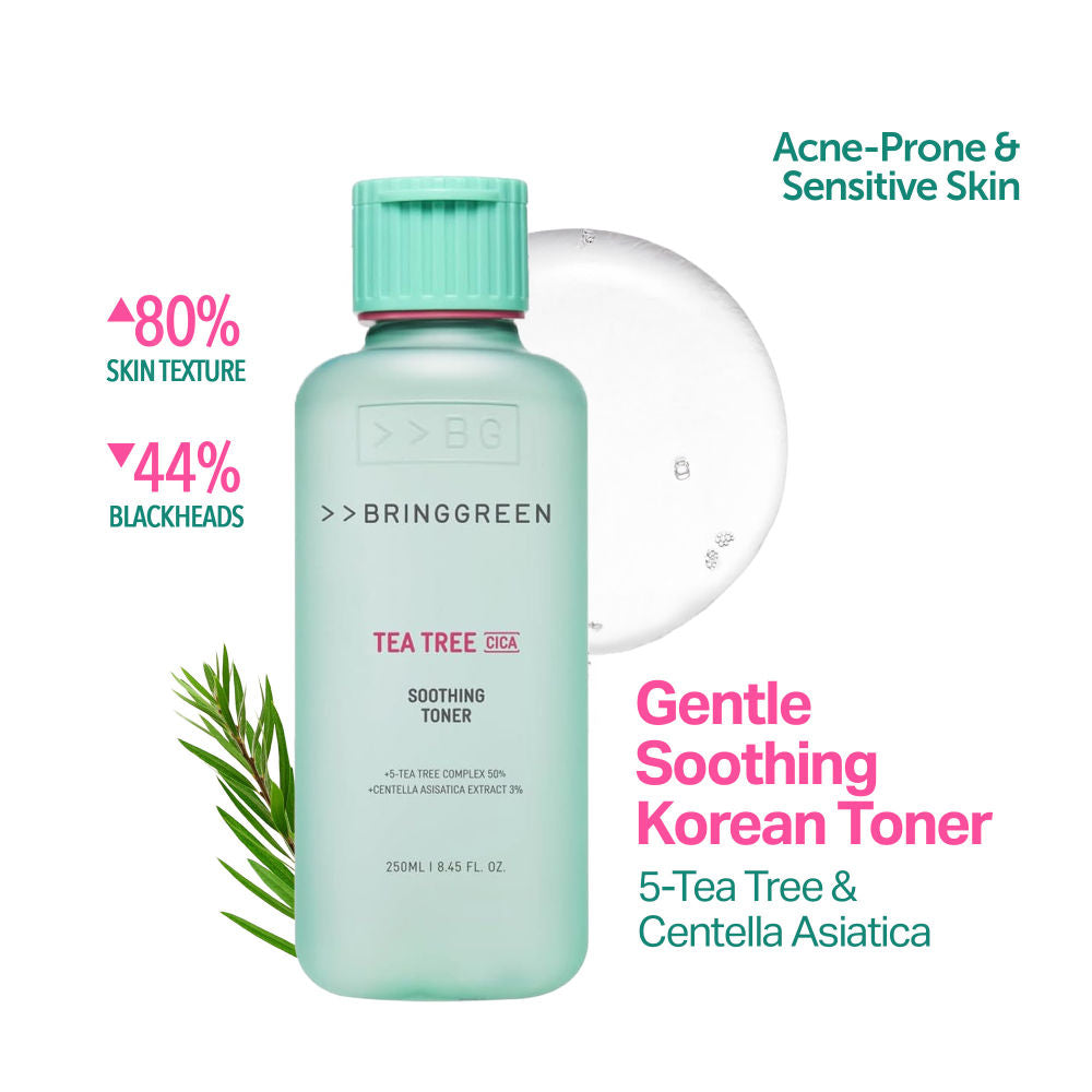 Tea Tree Cica Soothing Korean Toner, For Acne-Prone & Sensitive Skin