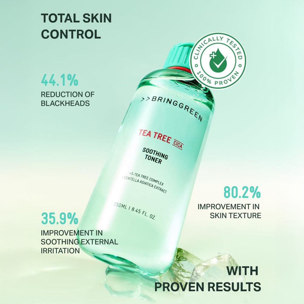 Tea Tree Cica Soothing Korean Toner, For Acne-Prone & Sensitive Skin