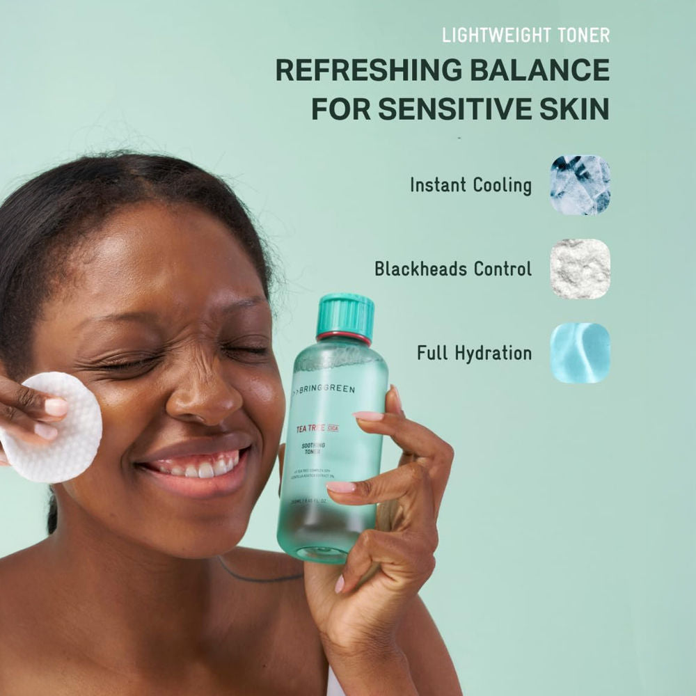 Tea Tree Cica Soothing Korean Toner, For Acne-Prone & Sensitive Skin