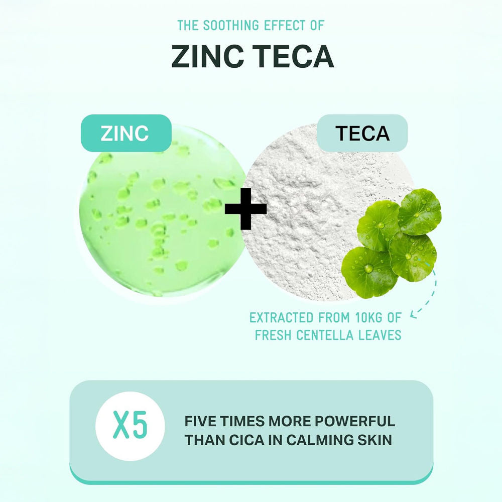 Zinc Teca Blemish Serum 3-Day Acne Spot Treatment, Reduces Dark Spots