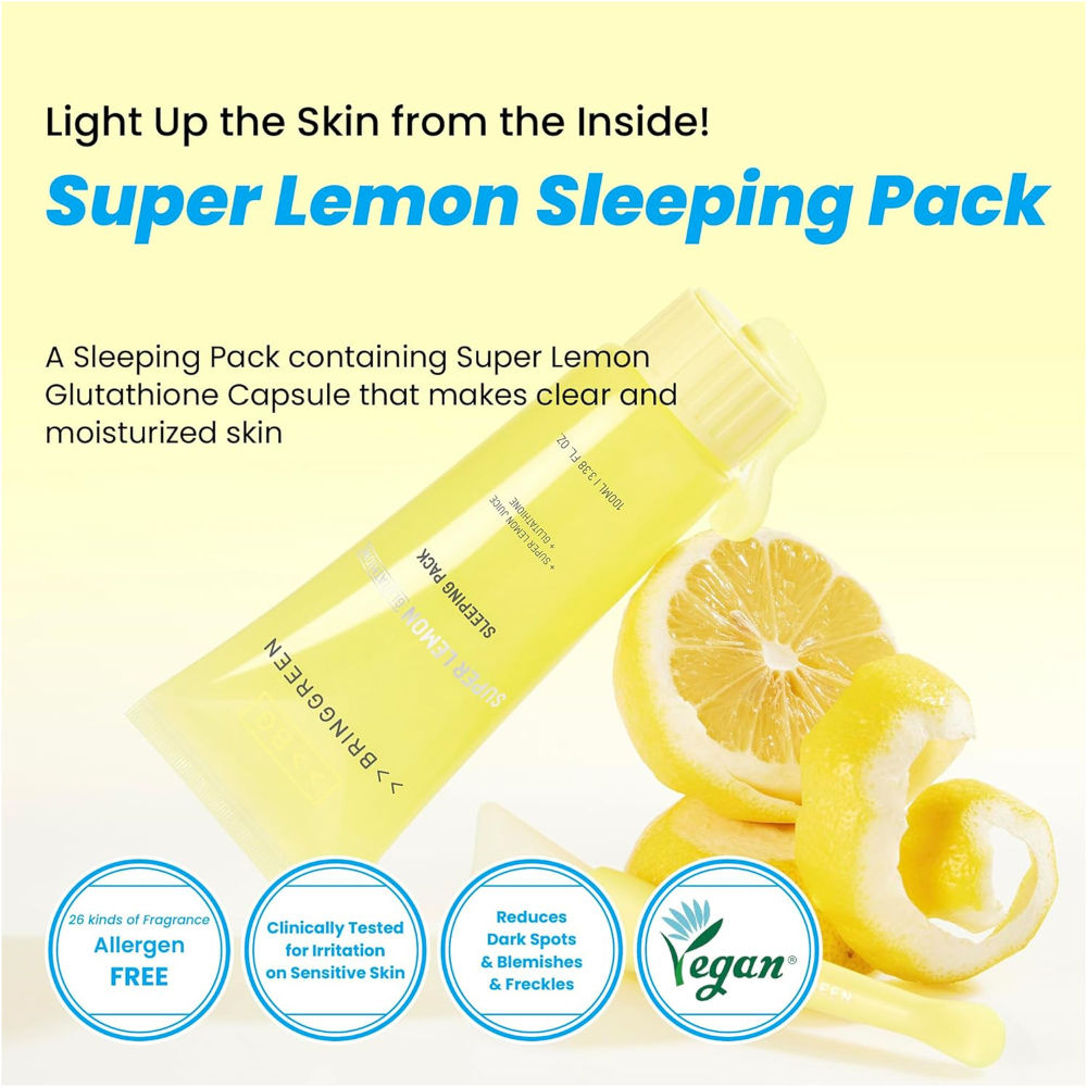 Super Lemon Glutathione Sleeping Pack