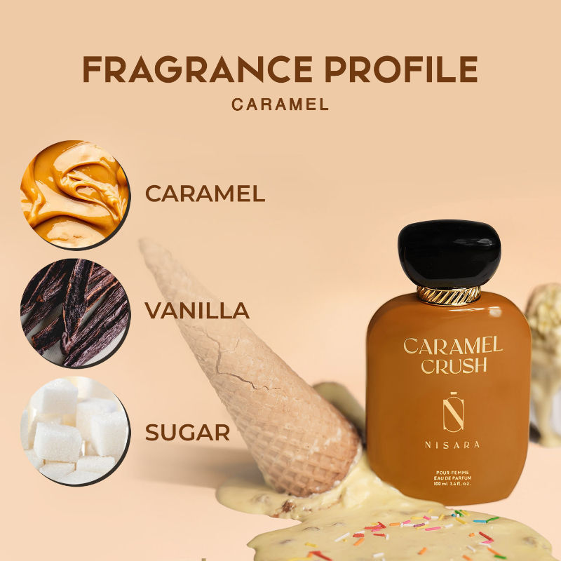 Caramel Crush - Perfume For Women,Eau De Parfum,Long Lasting Caramel Fragrance