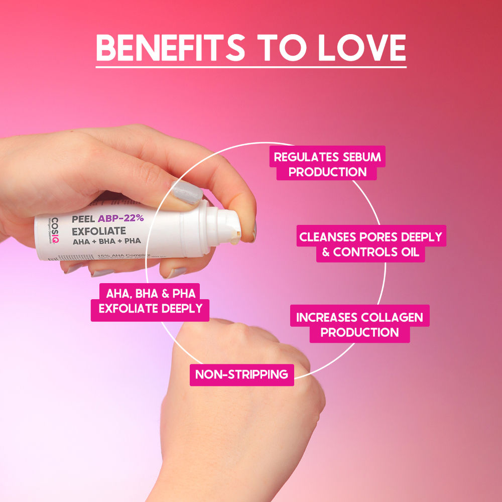 Peel ABP-22% Exfoliate AHA + BHA + PHA Beginner Friendly Serum