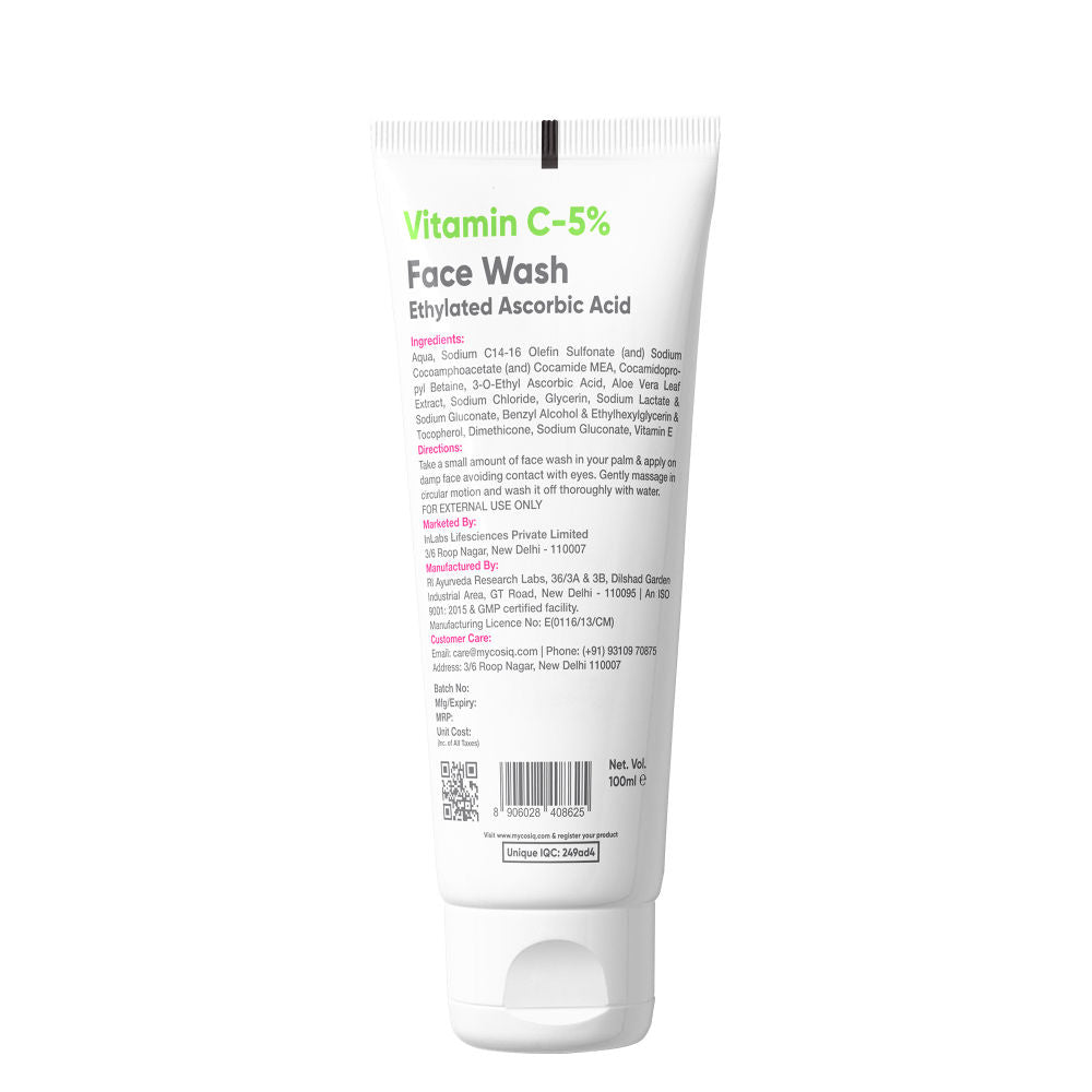 Vitamin C-5% Brightening And Glow Face Wash