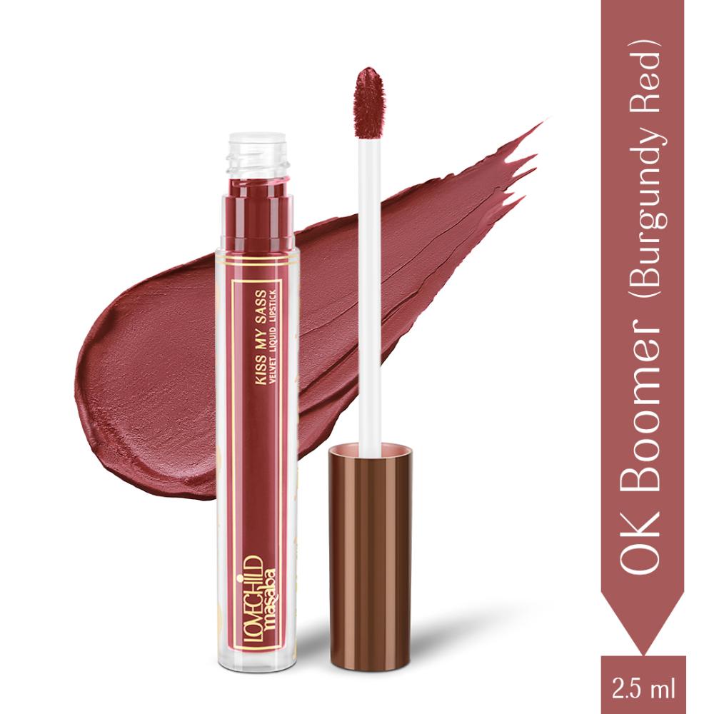Transfer-proof Long-lasting Velvet Liquid Lipstick, Enriched with Hyaluronic Acid and Kaolin Clay - Ok Boomer
