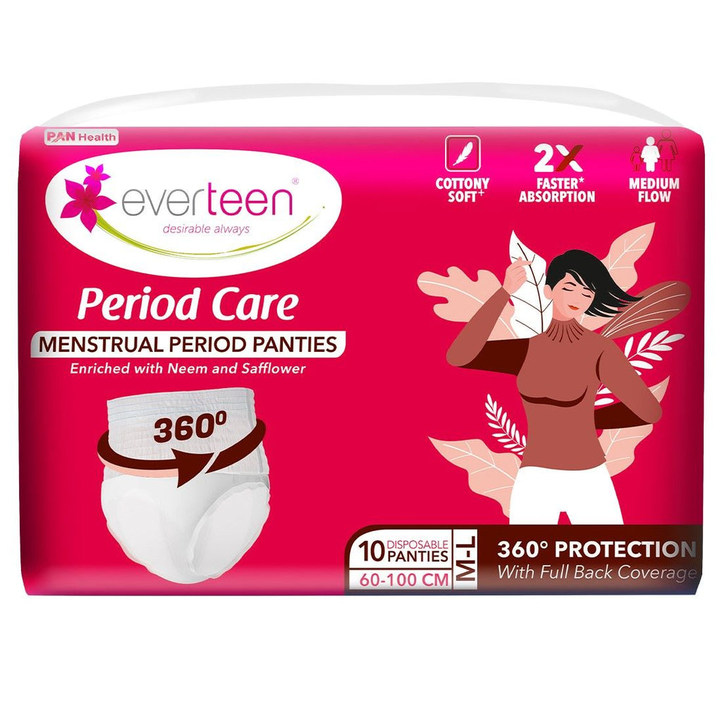 Disposable Overnight Period Panties for Heavy Flow, M-L Panty