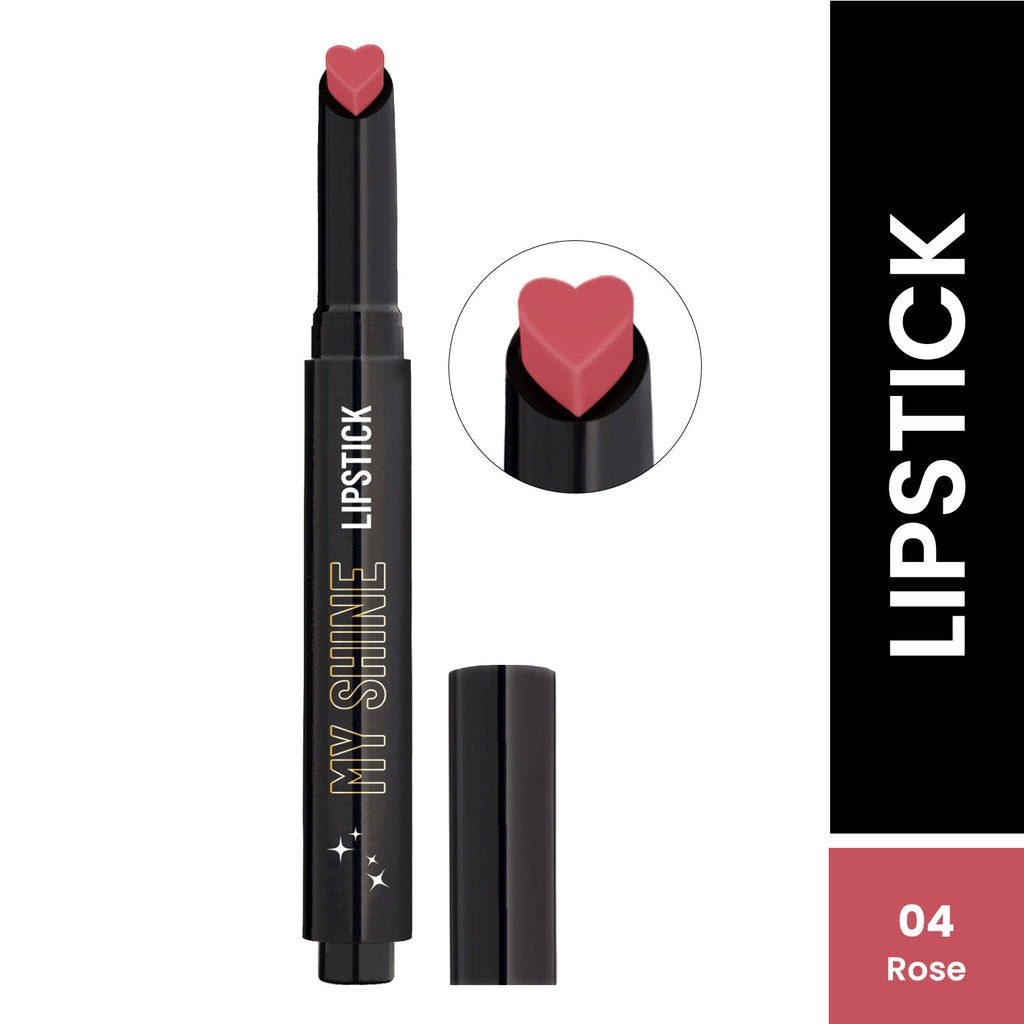 My Shine High Pigmented & Long-Lasting Lipstick Enriched with Vitamin E - 04 Rose
