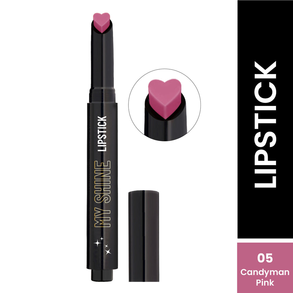 My Shine High Pigmented & Long-Lasting Lipstick Enriched with Vitamin E - 05 Candyman Pink