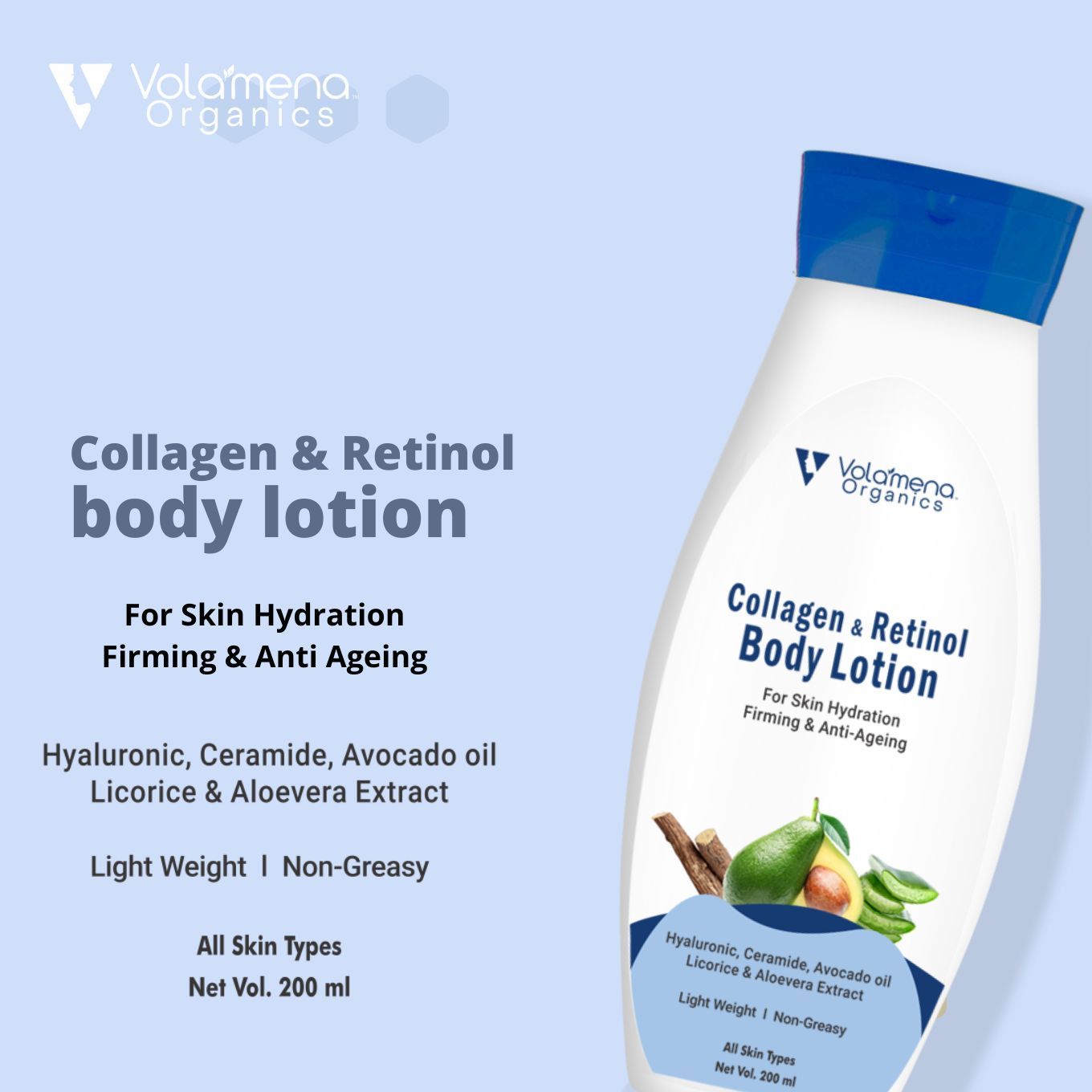 Collagen & Retinol Body Lotion With Hyluronic Acid & Ceramide
