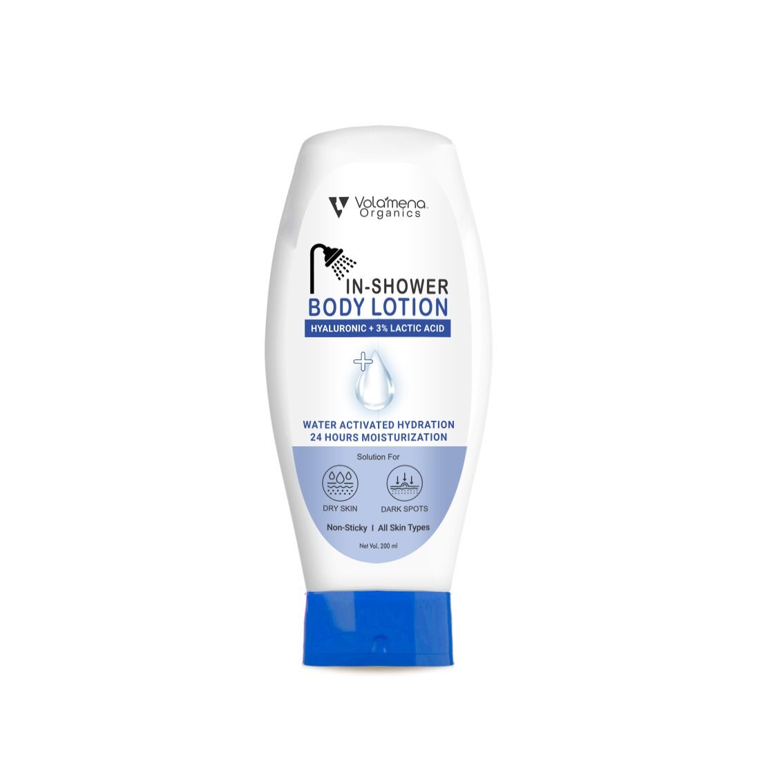 Hyluronic + Lactic Acid In-Shower Body Lotion With Aloevera