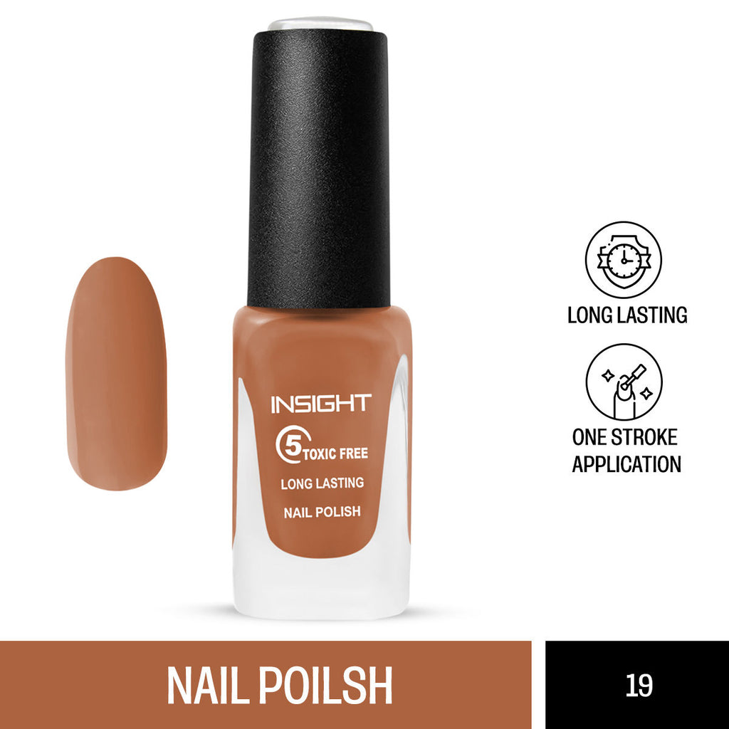 5 Toxic Free long lasting Nail Polish - Nude Shade 19