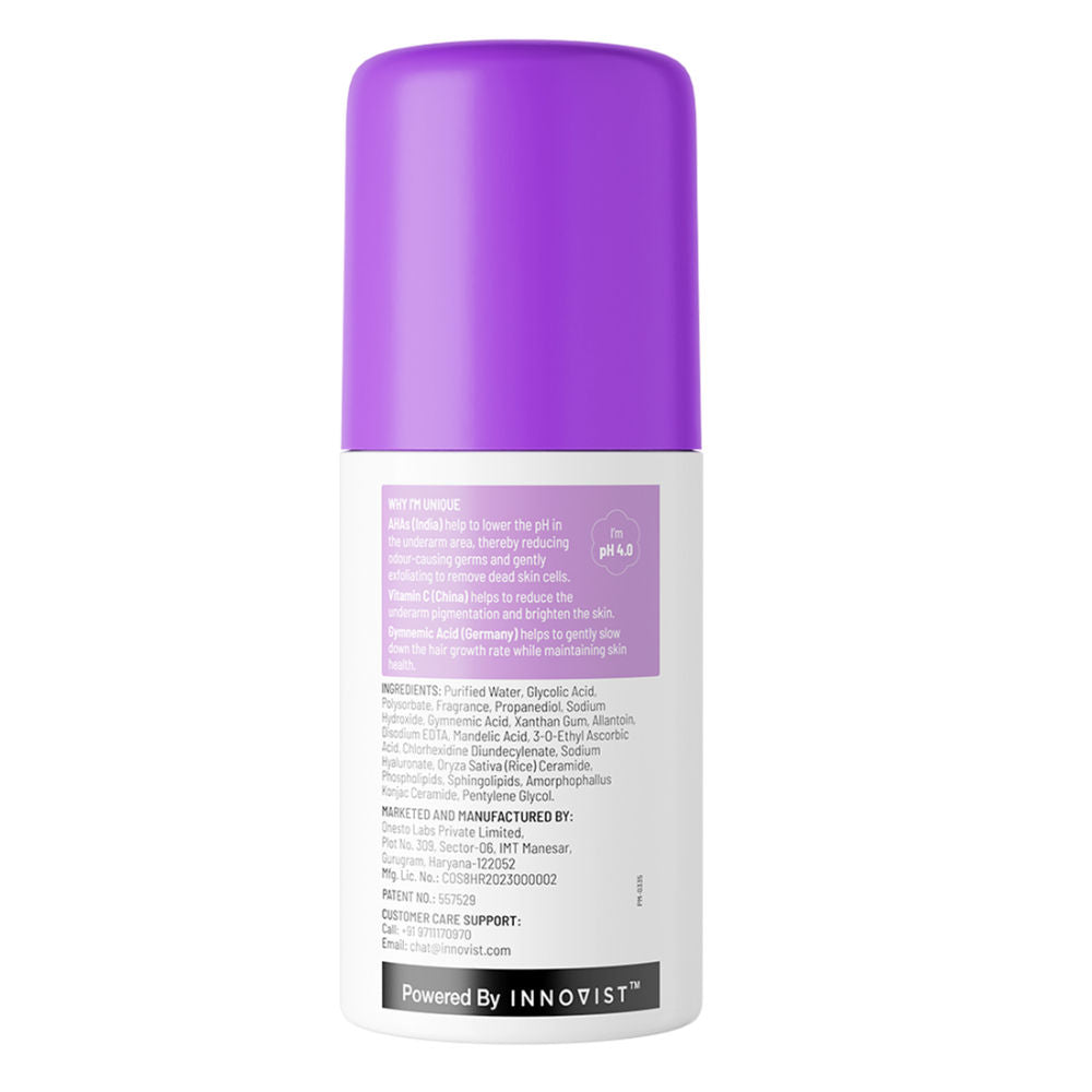 Chemist At Play's Tri-Active Underarm Roll On, India's 1st Underarm Hair Retardation Roll On