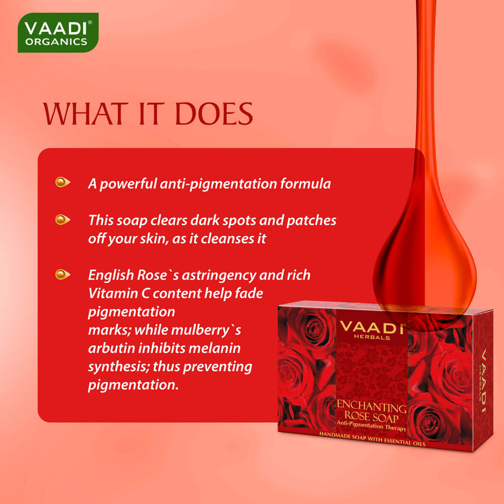 Enchanting Rose Soap With Anti Pigmentation Therapy