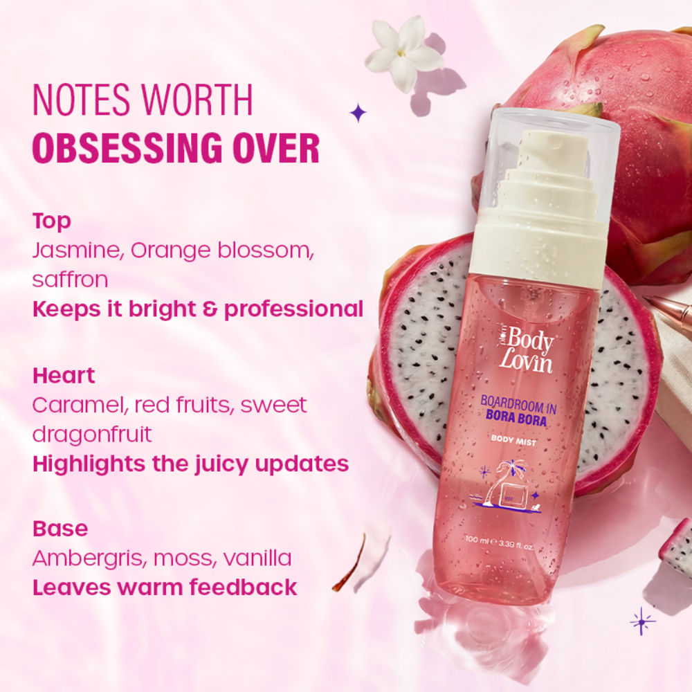 BodyLovin’ Boardroom In Bora Bora Body Mist, Long-Lasting, Sweet Tropical Fragrance