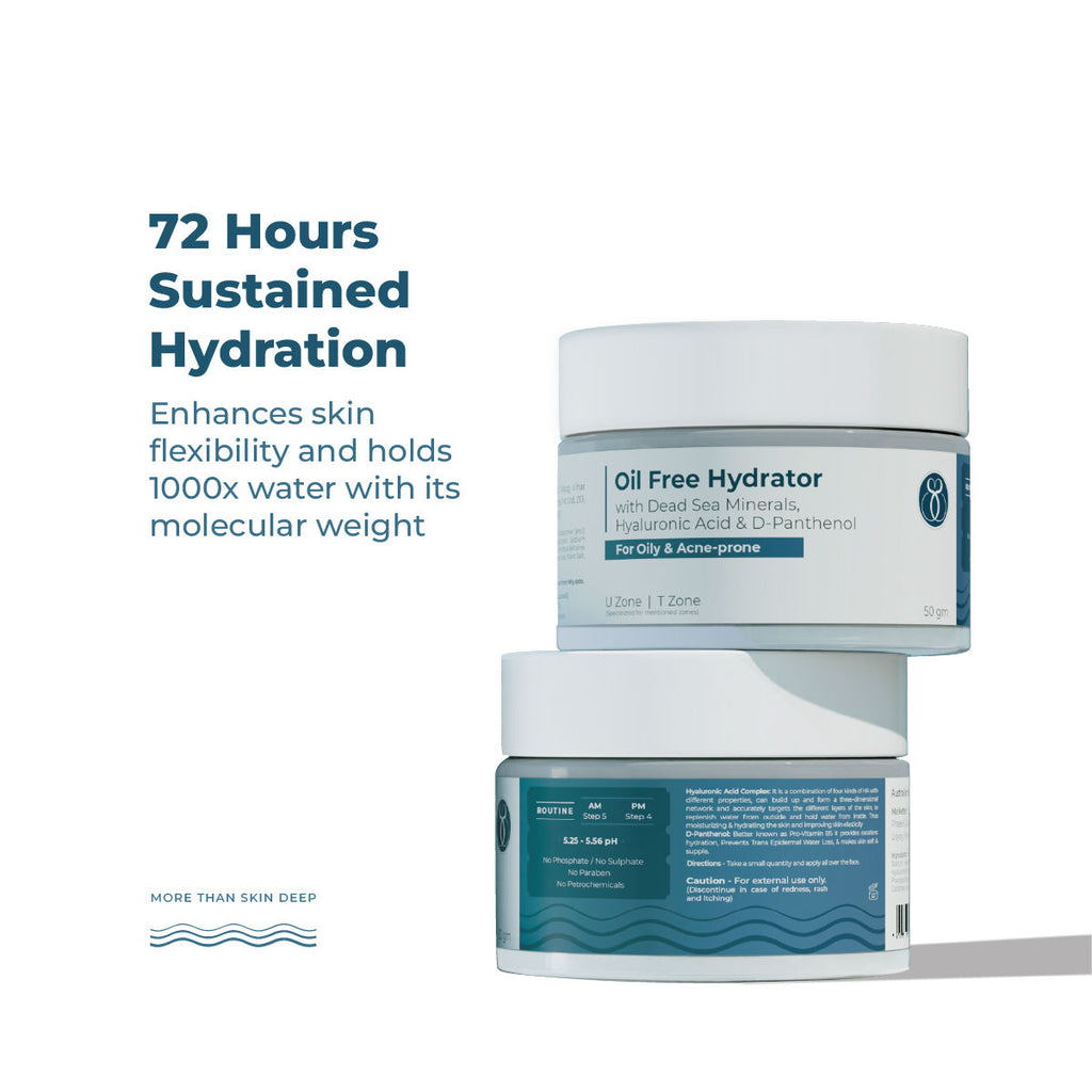 Oil Free Gel Hydration With Dead Sea Minerals, Hyaluronic Acid & Vitamin B5
