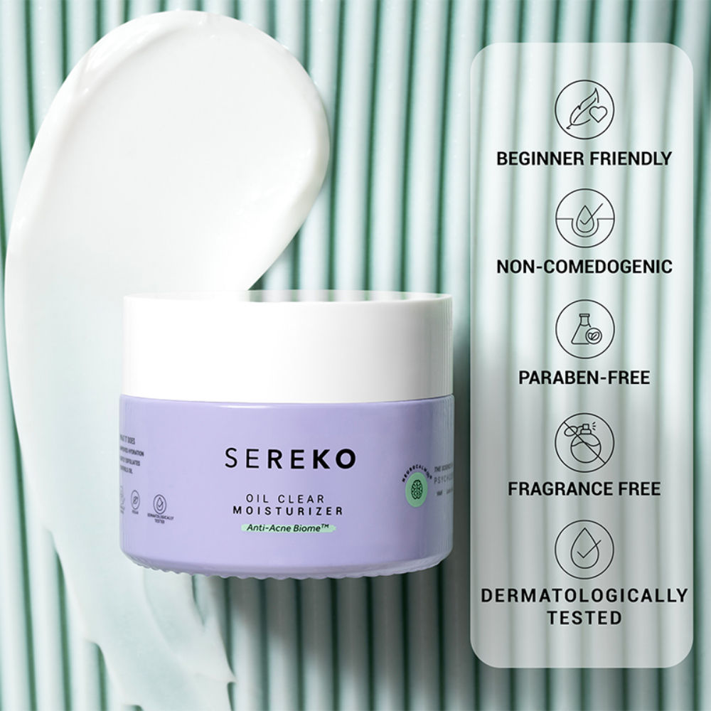 Oil Clear Face Moisturizer with Lactic Acid & NMF for Oily, Acne-Prone & Combination Skin
