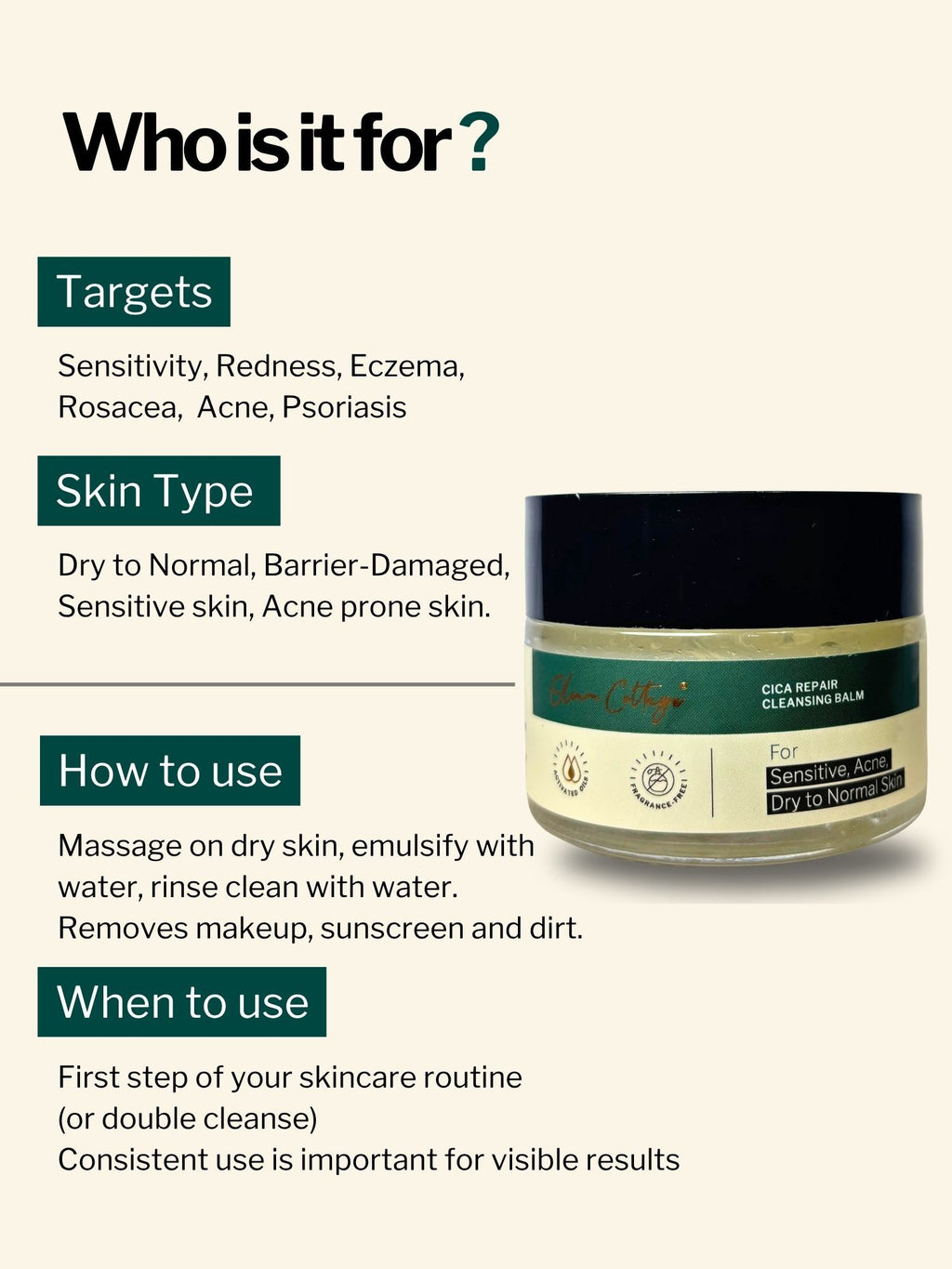 Cica Repair Cleansing Balm