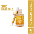 24k Rose Gold Face Primer Oil Lightweight Hydration & Radiant Finish - 6ml