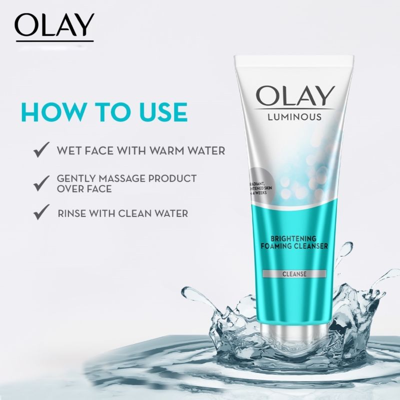 Luminous Brightening Foaming Cleanser & Face Wash, Clear & Even Skin With Glycerin