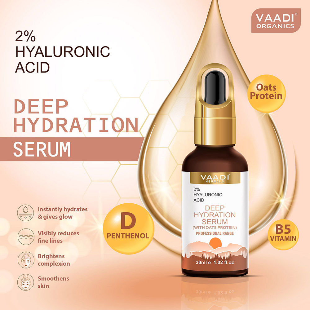 Deep Hydration Serum With 2% Hyaluronic Acid & Oats Protein