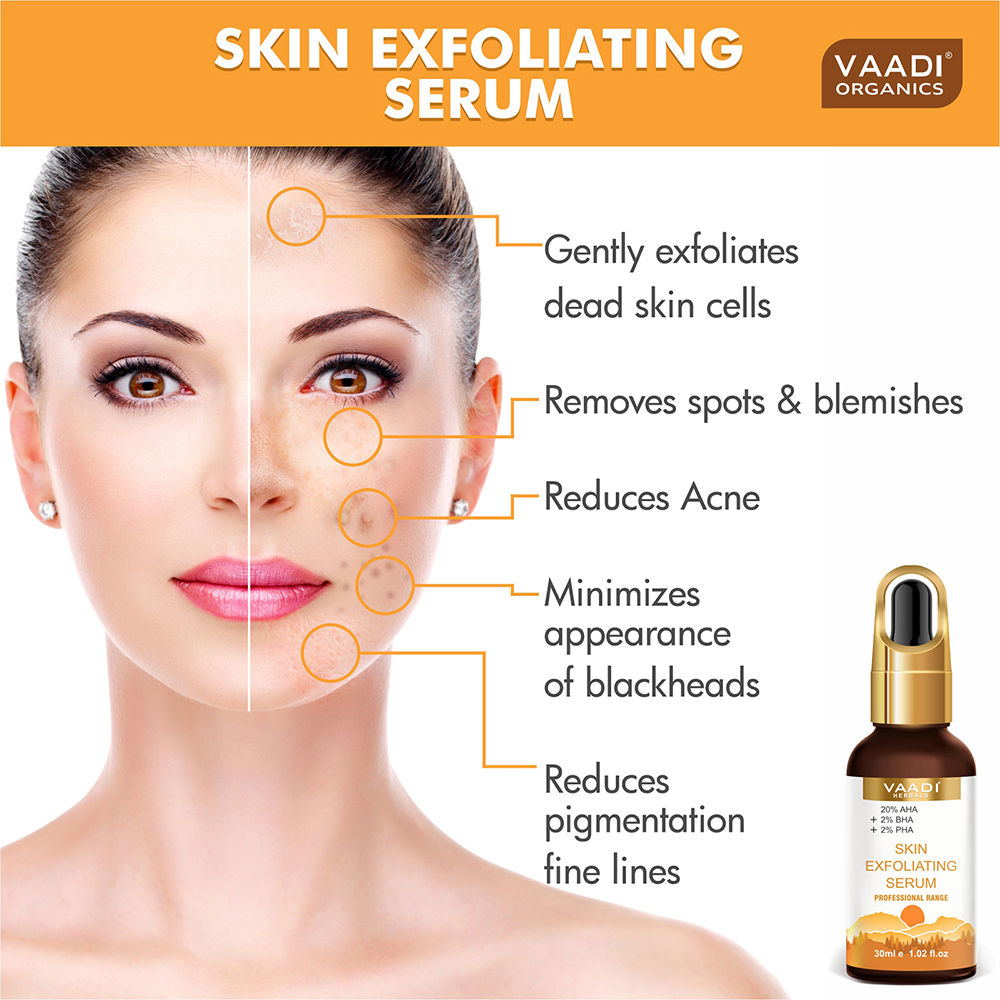 Skin Exfoliating Serum With 20% AHA & 2% BHA & 2% PHA