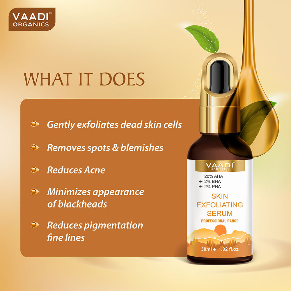 Skin Exfoliating Serum With 20% AHA & 2% BHA & 2% PHA