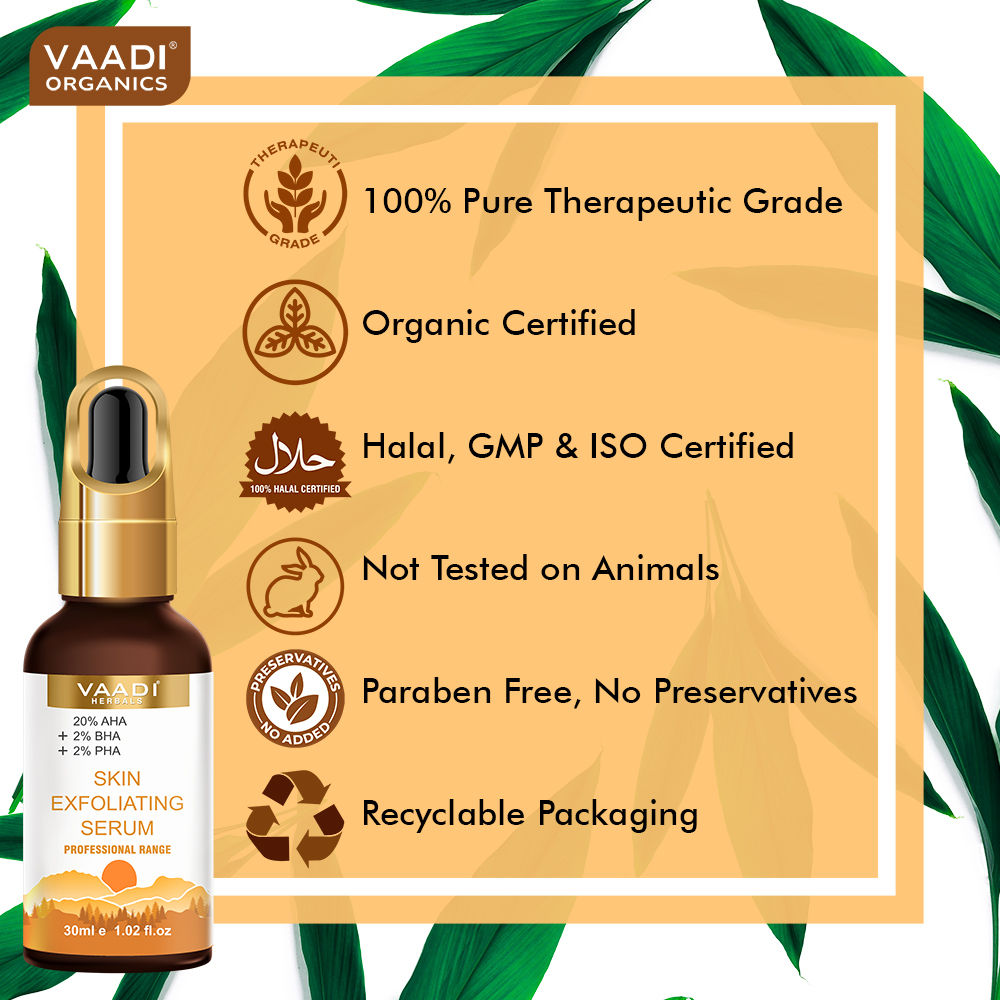 Skin Exfoliating Serum With 20% AHA & 2% BHA & 2% PHA