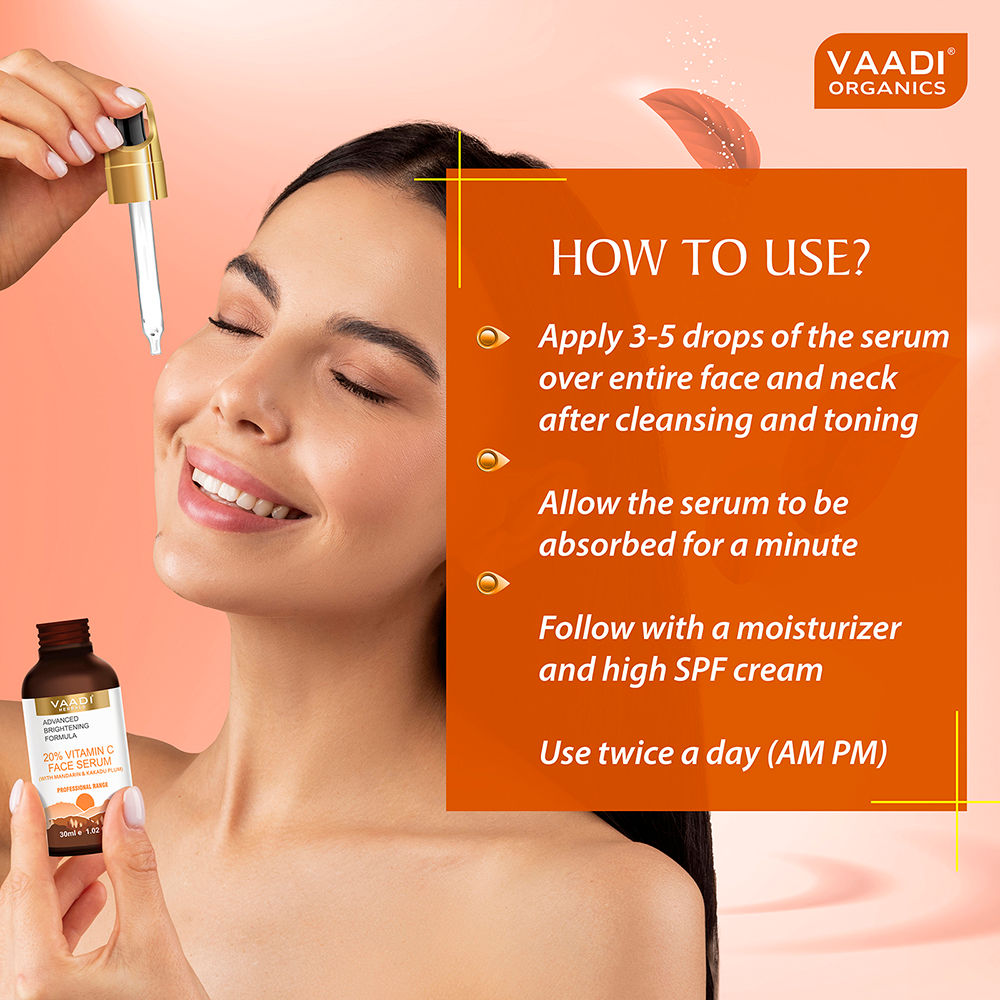 20% Vitamin C Face Serum With Advanced Brightening Formula