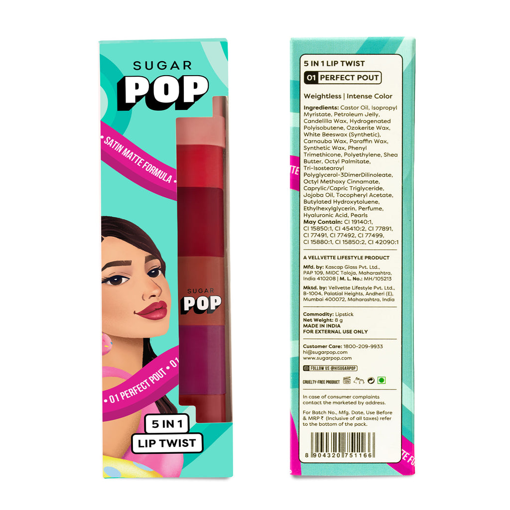 5 in 1 Lip Twist - 01 Perfect Pout