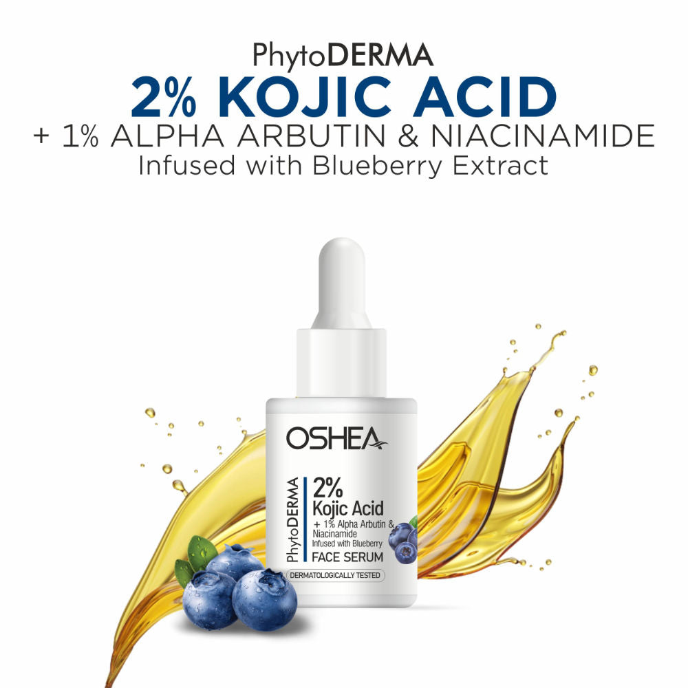 Phytoderma Face Serum With 2% Kojic Acid & 1% Alpha Arbutin Reduces Dark Spots