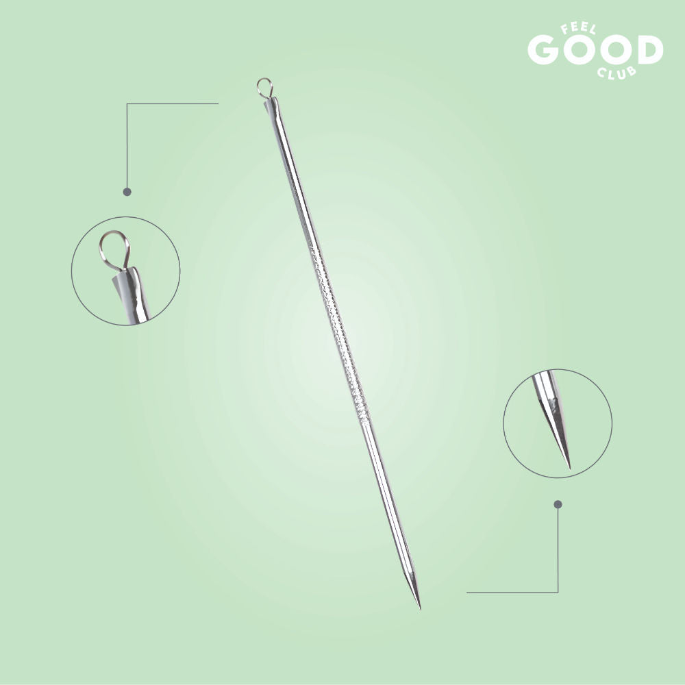 Pointed Blackhead Remover With One Round Loop For Blemish Extraction & Face Skin Care