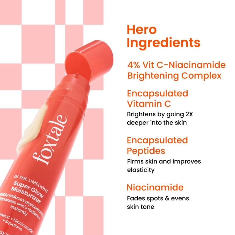 Super Glow Moisturizer with Vitamin C & Niacinamide For Dull, Pigmented & Uneven Skin