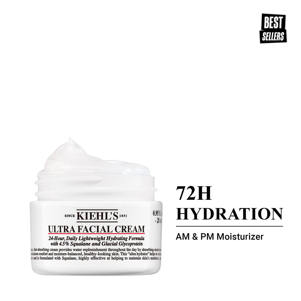 Ultra Facial Cream With 24 Hour Hydration - Moisturizer For Softer, Hydrated Skin - 28ml