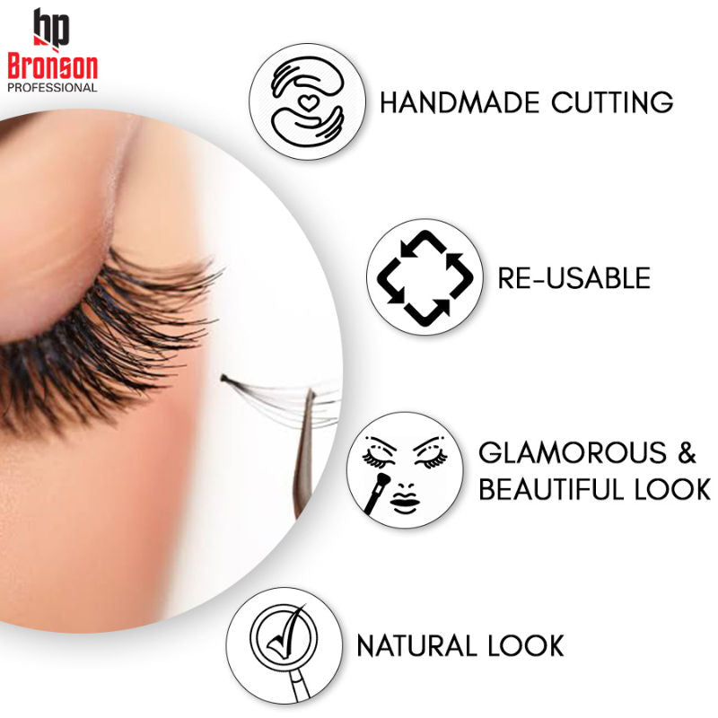 Synthetic Hair and Lightweight Long Natural Look False Eyelashes - 51