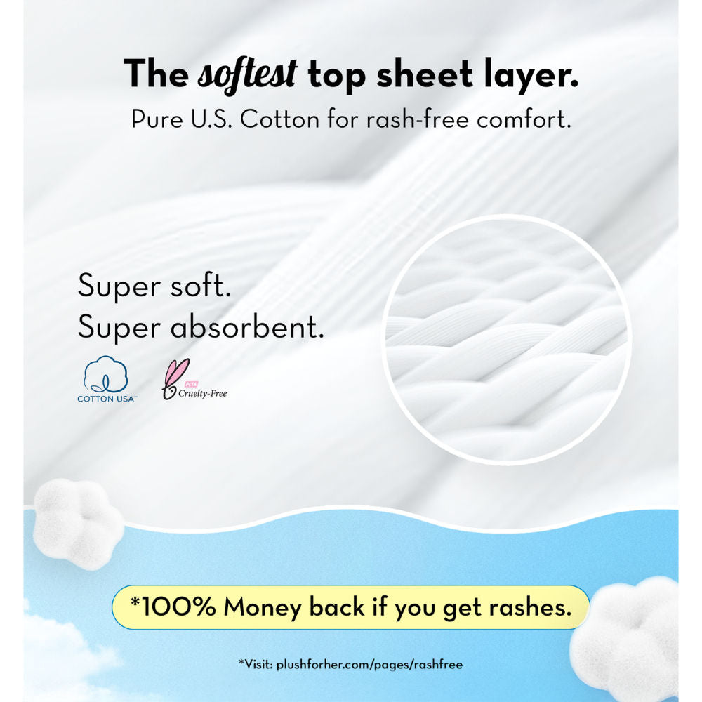 Ultra Thin 12 XXL 100% Cotton Rash Free Sanitary Pads