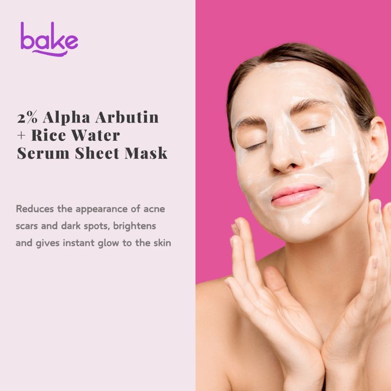 2% Alpha Arbutin Sheet Mask with Rice Water for Bright and Even Skin Tone