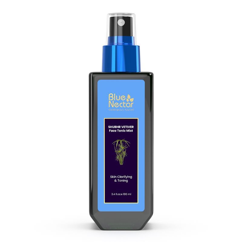 Shubhr Steam Distilled Vetiver Toner Water & Cooling Calming Face Tonic Mist, Alcohol Free