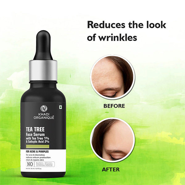 Tea Tree Face Serum With Tea Tree 1% + Salicylic Acid 2% For Acne & Blemishes