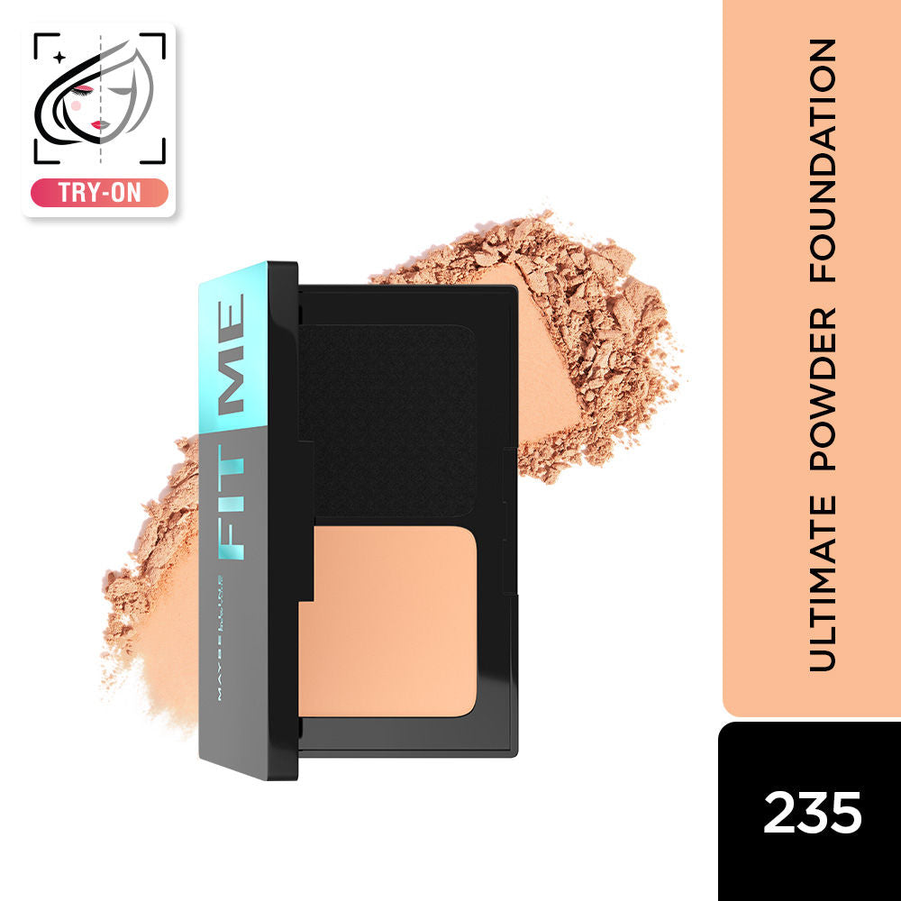 Fit Me Ultimate Powder Foundation, 24 hr Oil Control + SPF 44 - Porcelain - Shade 235