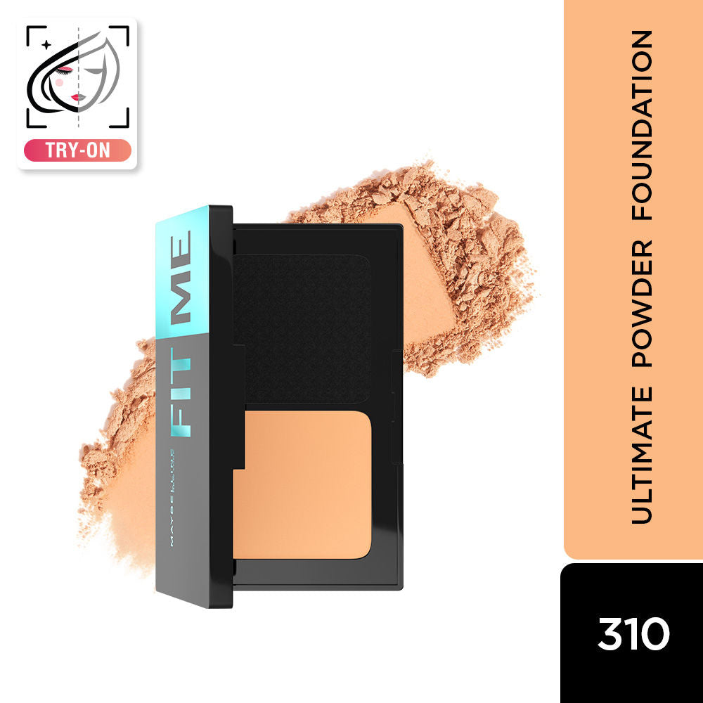 Fit Me Ultimate Powder Foundation, 24 hr Oil Control + SPF 44 - Porcelain - Shade 310