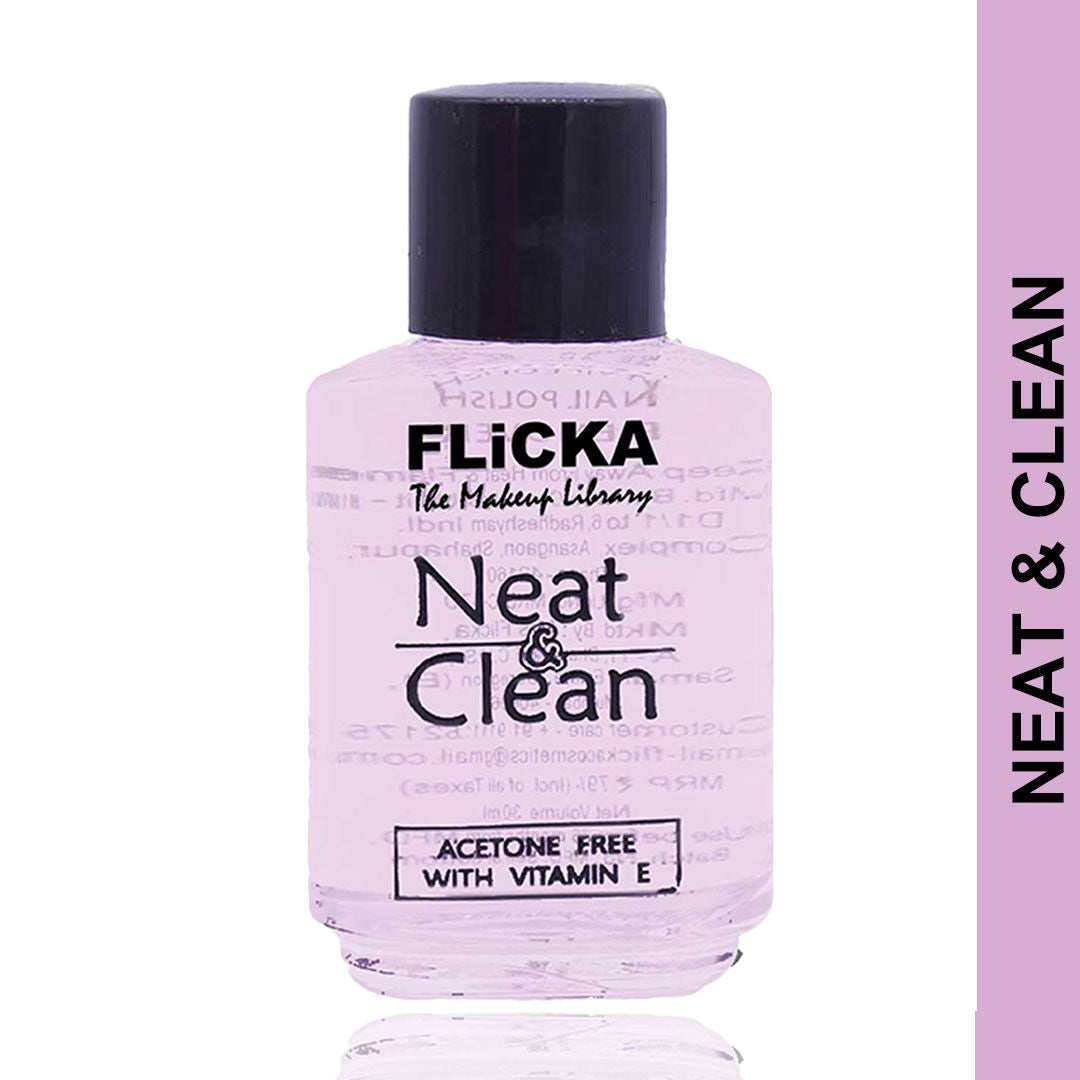 Neat & Clean Nail Polish Remover Easy Apply Acetone Free & Enriched With Vitamin E