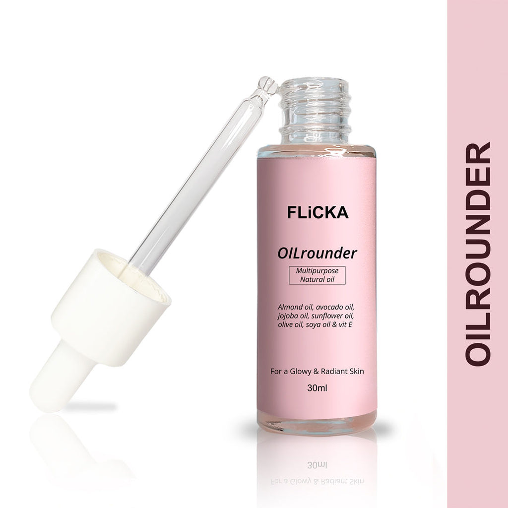 Oilrounder 2-In-1 Multipurpose Pre & Post Makeup Oil With Spf & Non Greasy For Glowing Skin