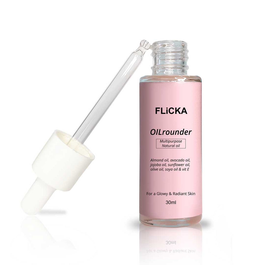Oilrounder 2-In-1 Multipurpose Pre & Post Makeup Oil With Spf & Non Greasy For Glowing Skin